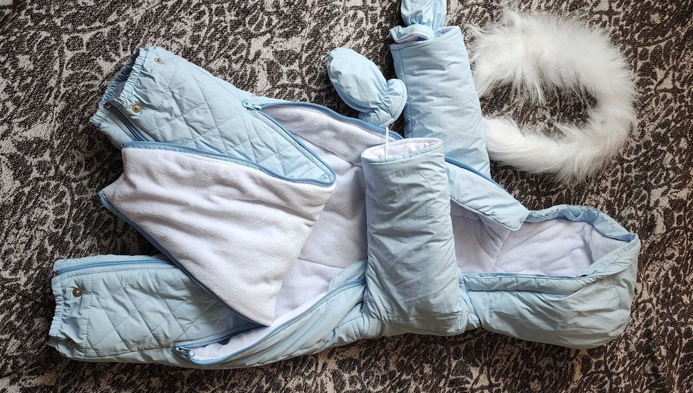 Теплый детский зимний комбинезон-трансформер Piccolo