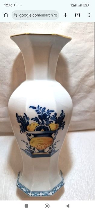 Candeeiro de mesa Vista Alegre, decoração Viana, em porcelana portugue