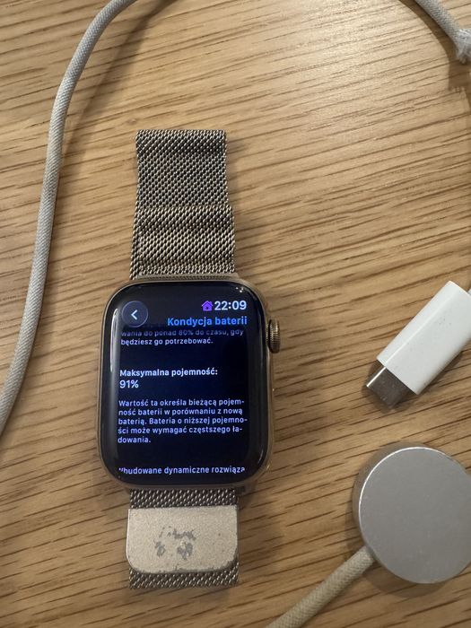 Apple watch 8 Steel Gold LTE 45mm