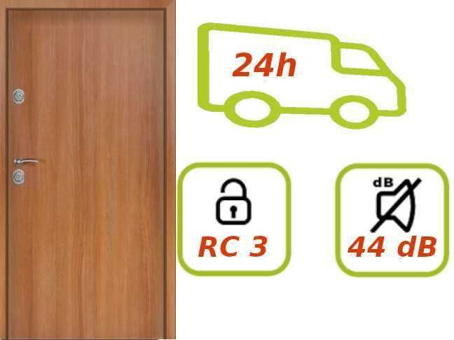 OD RĘKI Drzwi antywłamaniowe RC3 przeciwpożarowe Ei30  akustyczne