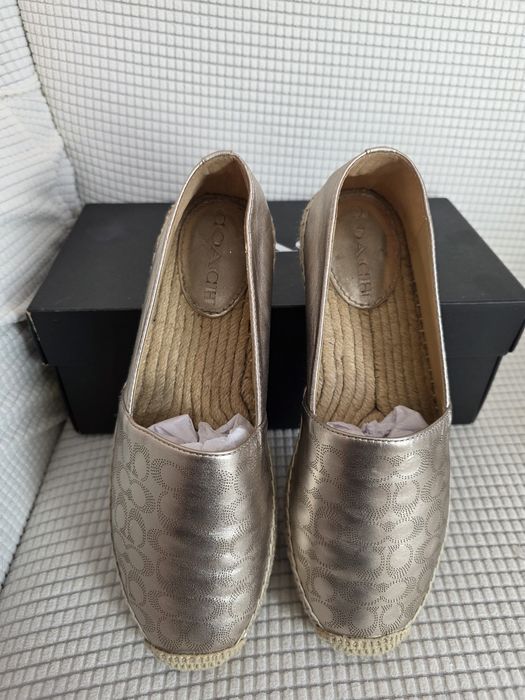 Espardryle złote Coach 38