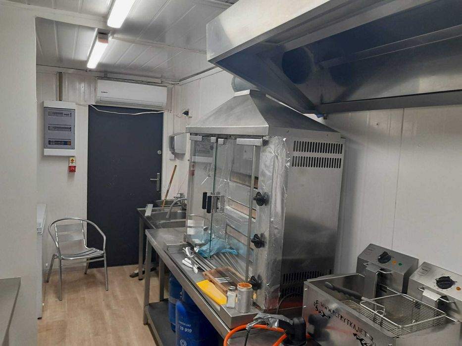 Kontener Gastronomiczny, przyczepa, kebab,