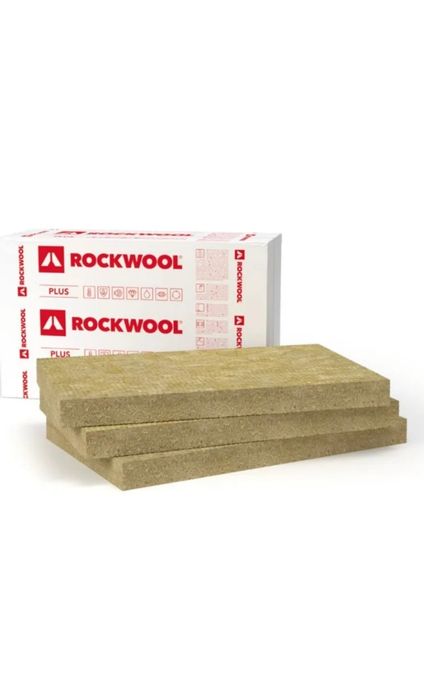 Wełna skalna w płytach rockwool plus gr 7,5cm. W paczce 7,32m2