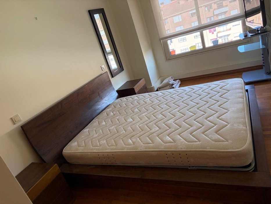 Cama casal com arrumaçao 160x200