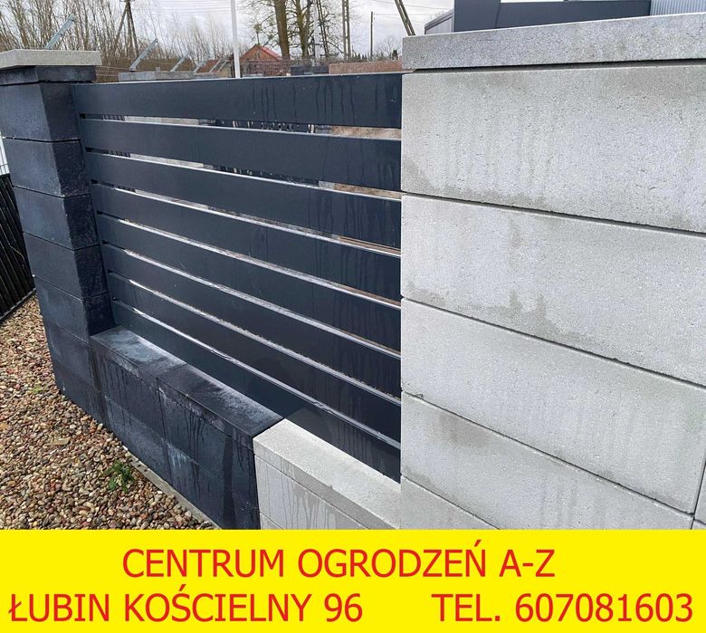 Ogrodzenia metalowe nowoczesne bramy furtki przęsła palisada CNC