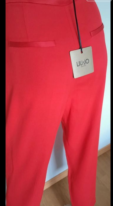 Liu Jo eleganckie spodnie czerwone M
