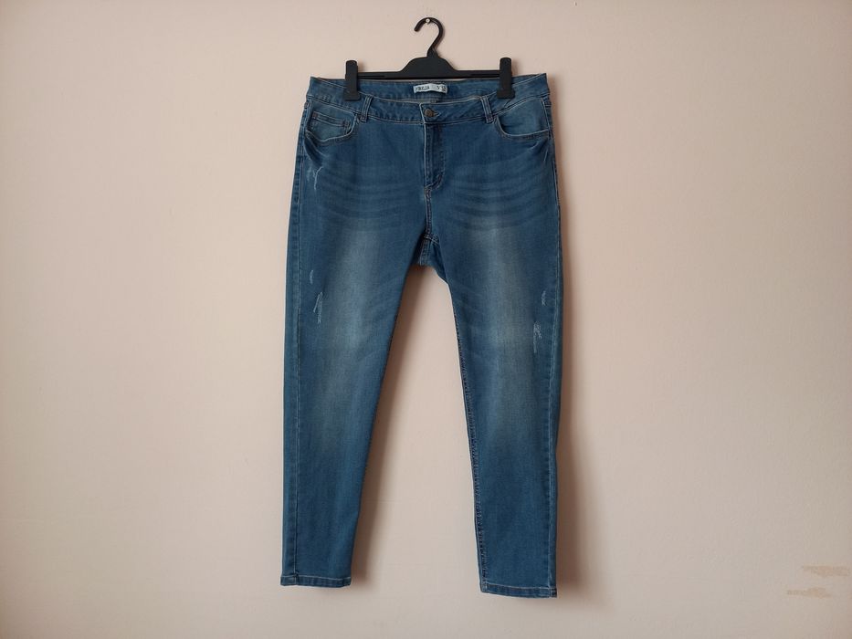 Niebieskie rozciągliwe spodnie (jeansy) damskie r. 46 (3XL) Freja VRS