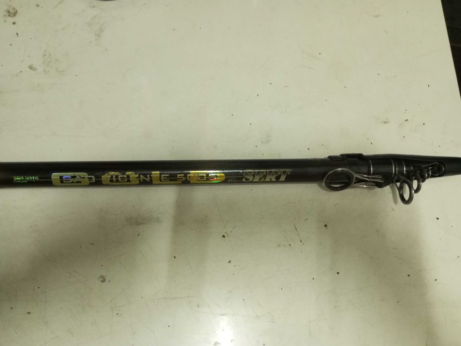 SERT GOLD 5.05 MT. cana de  pesca profissional  surf casting
