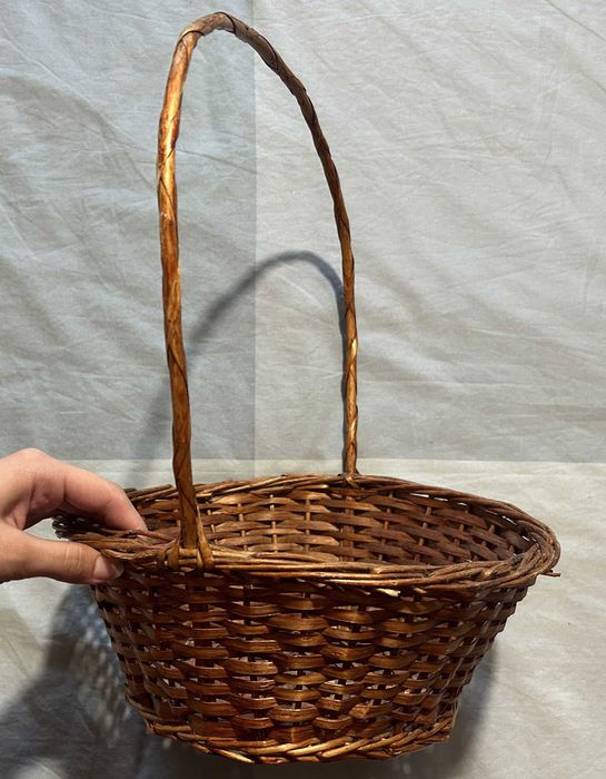 Cesto verga redondo 27cm diâmetro