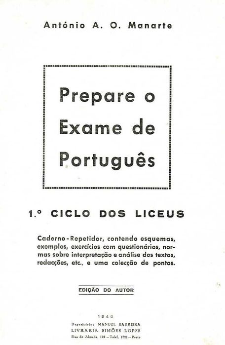 Prepare o Exame de Português - 1946