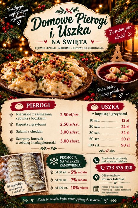 Pierogi na zamówienie