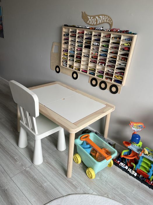 Stolik IKEA Flisat 83x58 + krzesełko IKEA Mammut ZESTAW dla dziecka