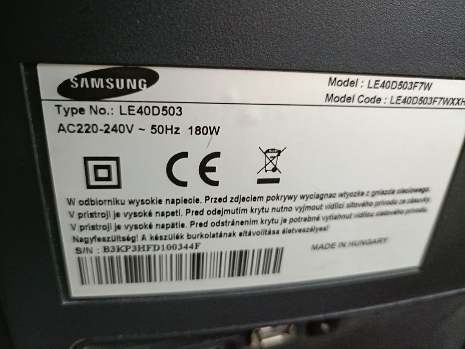 telewizor  SAMSUNG LE40D503