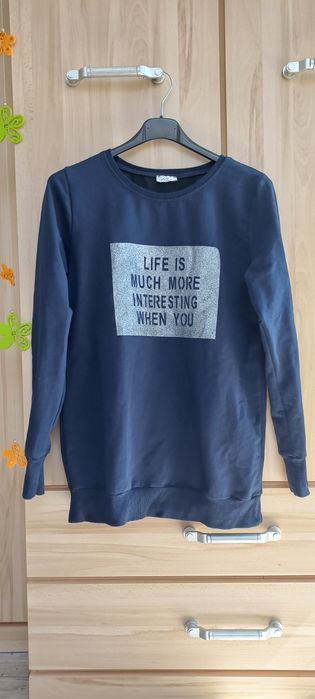 Bluza granatowa rozmiar L z brokatem