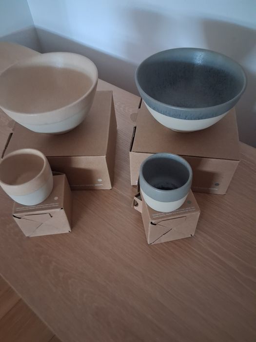 Nespresso Taça e Chávena Nespresso Costa Nova – Cor Areia e Caqui