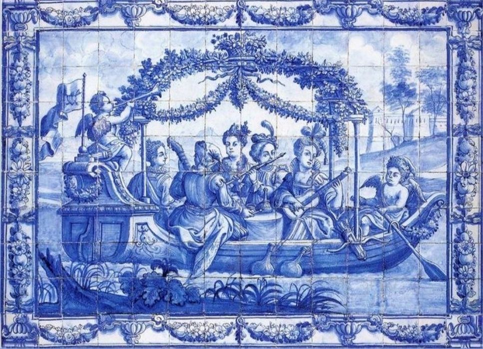 Azulejos pintados á mão