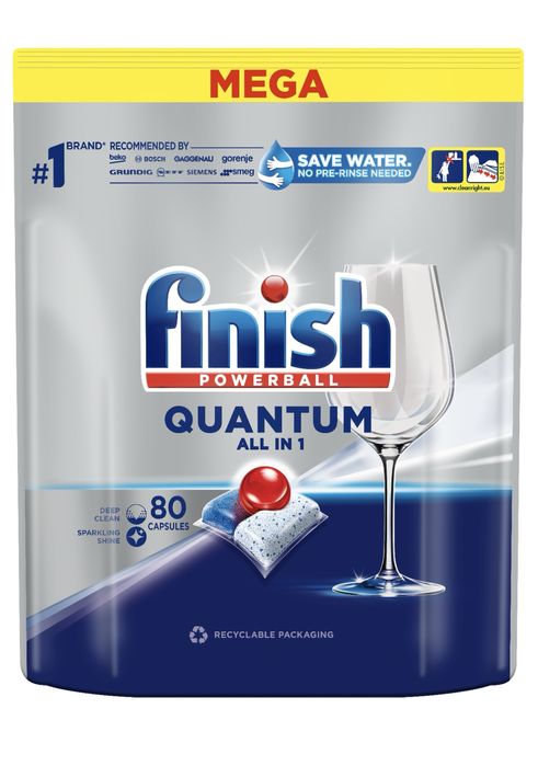 Капсули для посудомийки Finish Quantum 80 шт
