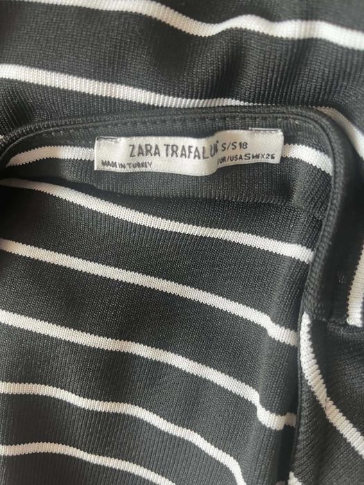 Zara Body w paski granatowo białe S
