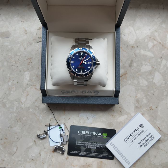Certina DS Action Diver Automatic | Powermatic 80 Blue | Full Set