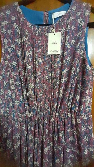 Vestido floral comprido - Mango (tam. XL)