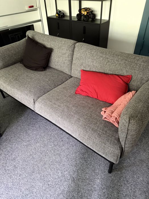 Kanapa APPLARYD Sofa 2-osobowa, Lejde szary-czarny