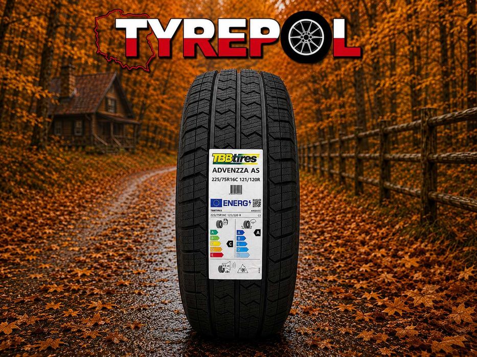Całoroczna OPONA 225/75 r16C dostawcza bus Wielosezon TBB TIRES