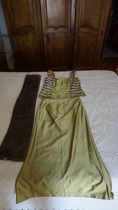 Conjunto top + saia Elisa Baía