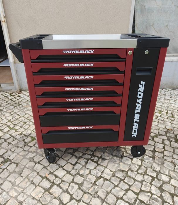 Carrinho de ferramenta de 7 gavetas completas novo