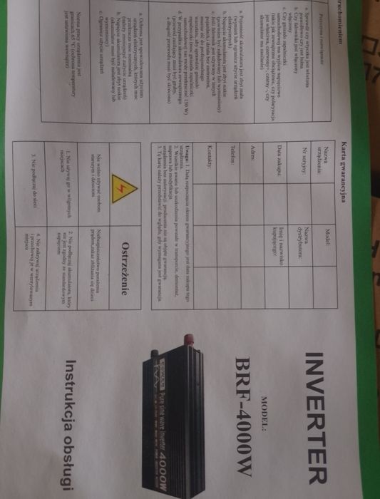 Przetwornica samochodowa.