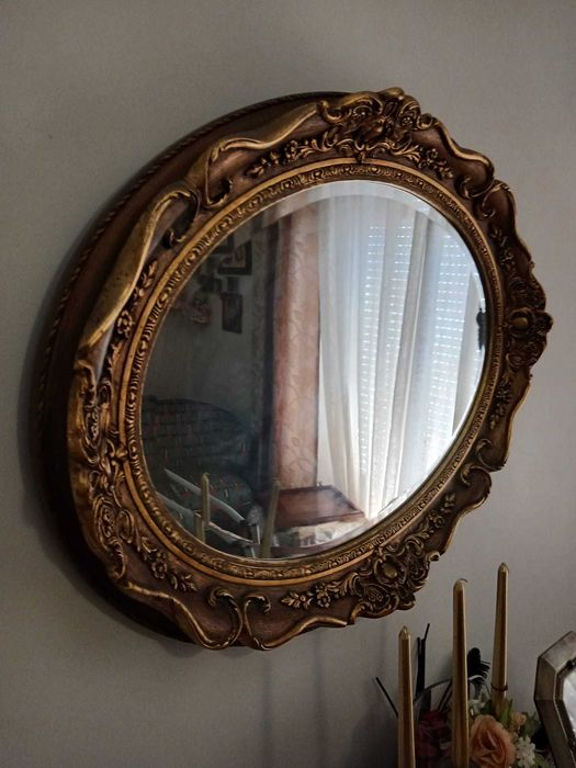 2 espelhos antigos para decoração de parede