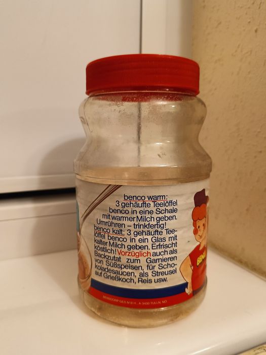 PRL dary z paczek NRD ddr Benco Kakao instant opakowanie vintage 80 te