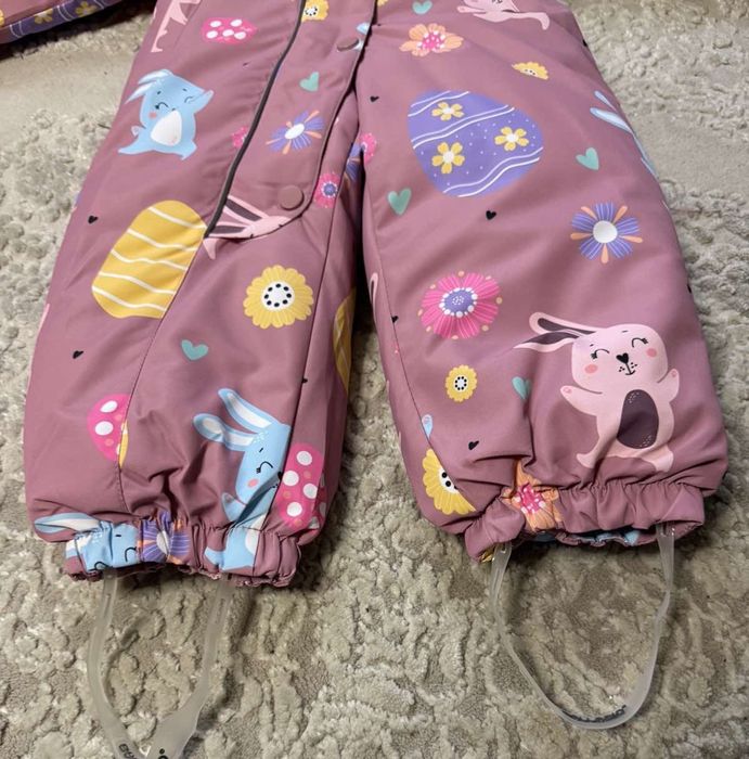 Зимовий дитячий суцільний термо комбінезон на дівчинку Ballabio 74-98