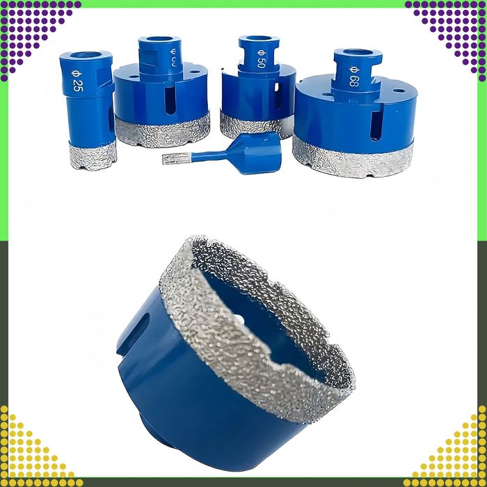 Zestaw Otwornic Koronki Wiertła Diamentowe do Gresu Płytek 6-68 mm