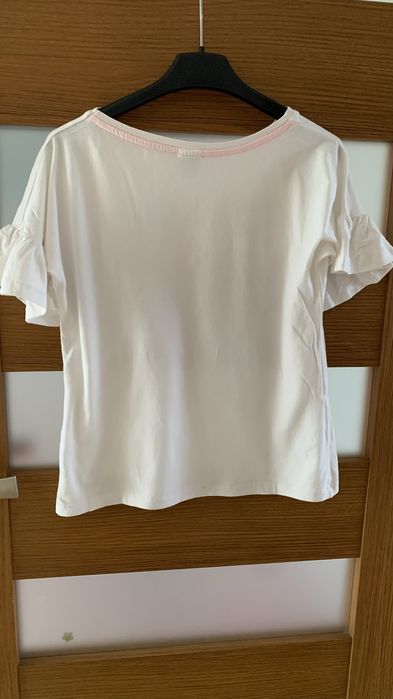 Biała bluzeczka dla dziewczynki 146