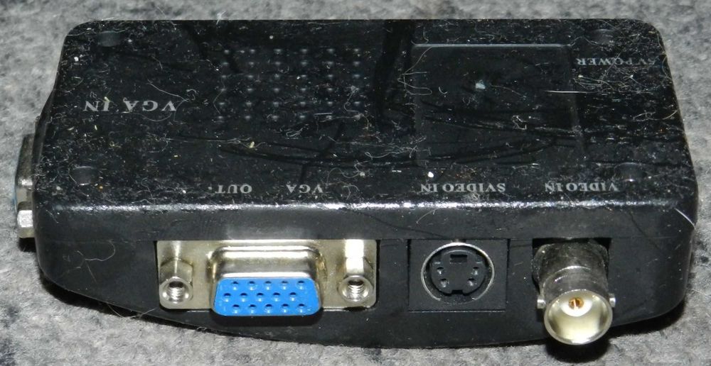 Konwerter sygnału s-video BNC composite do VGA, TV monitor