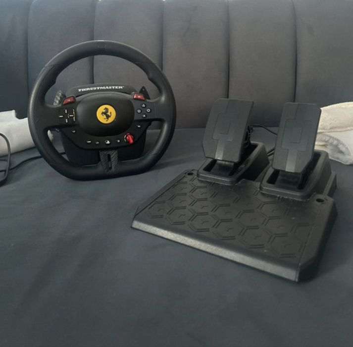 Volante e pedais T98 Ferrari Ps5
