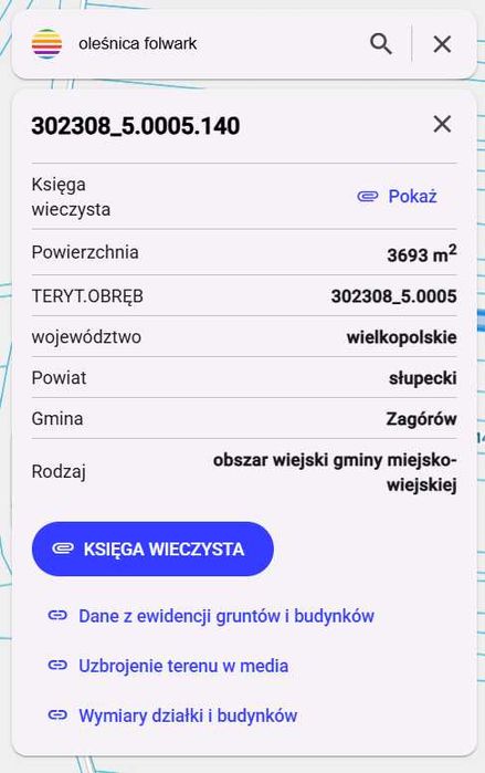 Sprzedaż Łąki w Oleśnicy Folwark