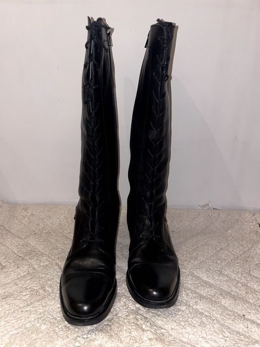 Kozaki wiązane czarne