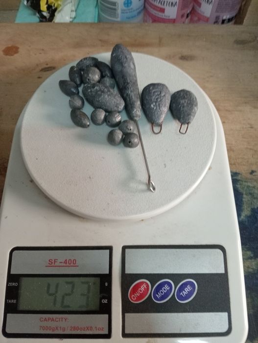 Chumbadas de pesca variadas
