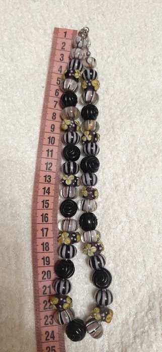 Винтажные бусы из мурманской стекла