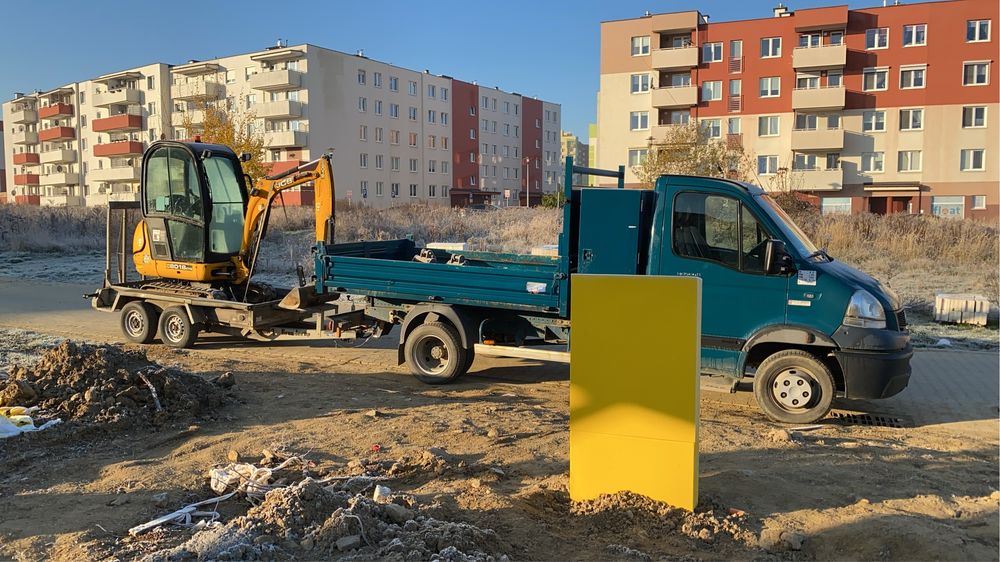 usługi minikoparka JCB 8018 cts