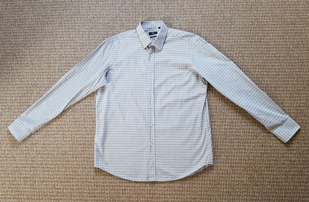 HUGO BOSS рубашка regular fit в клетку Оригинал XL 17 - 43