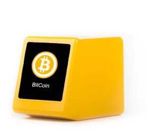 Mini LCD exibição criptomoedas e ações em tempo real com relógio