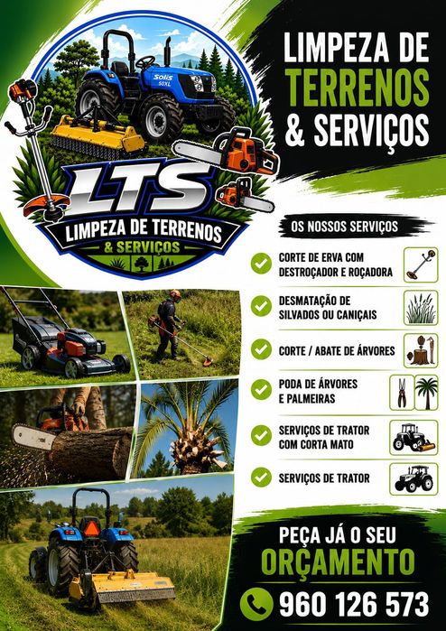 Desmatacões de terrenos c/trator