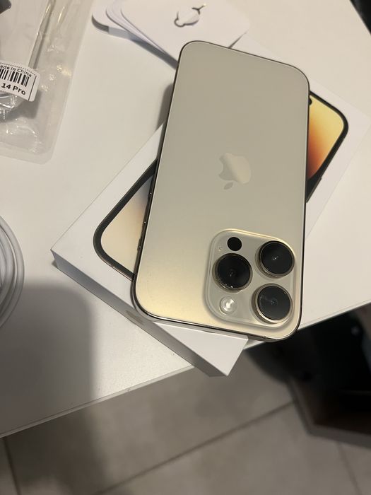 Iphone 14 pro 256gb gold. Idealny stan!