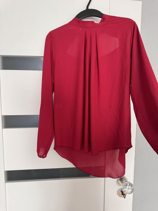 Elegancka burgundowa bluzka L styl i klasa!