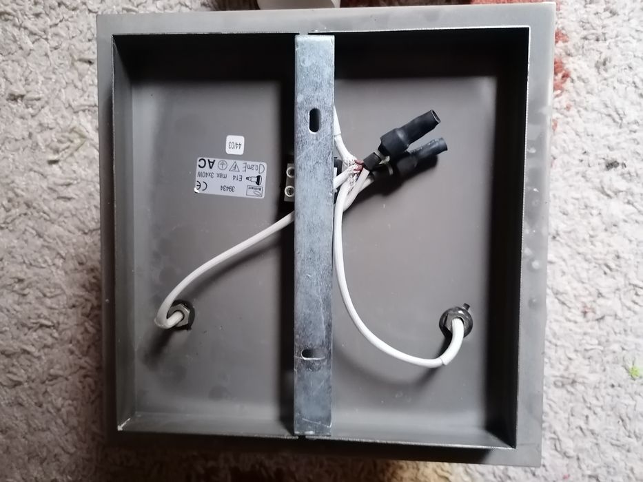 Oświetlenie+2x kinkiety do łazienki 5x40W