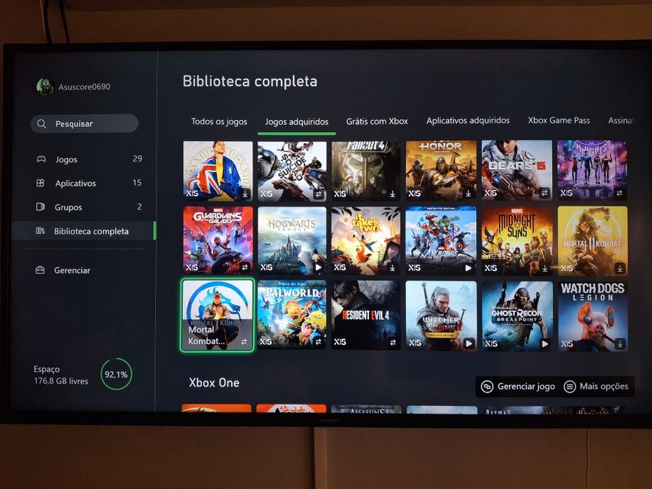 Xbox Series S + 73 Jogos (Baldur’s Gate 3, FC 26, Wukong) + Comando