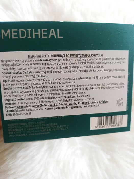 Płatki mediheal madecassioside