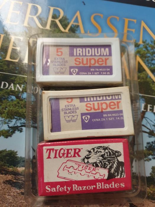Ostrza ploter Nowe żyletki Tiger Iridium Super 30 sztuk
